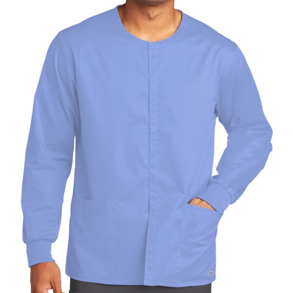 Unisex WorkFlex Snap Front Scrub Jacket Thumbnail