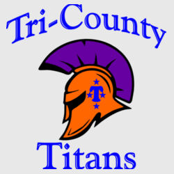 Tri-County Titans Design TCT1 on a Nike® - Dri FIT Cotton/Poly Tee Design