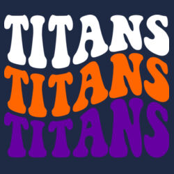 Tri-County Titans Design TCT5 on a Port & Company® - Core Cotton Ringer Tee Design