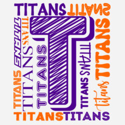 Tri-County Titans Design TCT6 on a Port & Company® - Youth Core Fleece Crewneck Sweatshirt Design