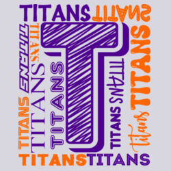 Tri-County Titans Design TCT6 on a Port & Company® - Core Fleece Pullover Hooded Sweatshirt Design