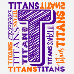 Tri-County Titans Design TCT6 on a Port & Company® - Youth Core Cotton Tee Design