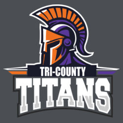 Tri-County Titans Design TCT7 on a Port & Company® - Core Cotton Ringer Tee Design