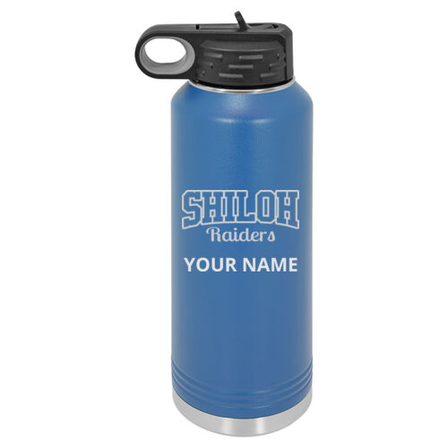 Shiloh Raiders Design SRE1 Engraved on a Polar Camel® - 40 oz. Water Bottle Vacuum Insulation Thumbnail