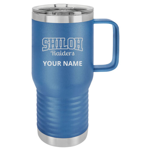 Shiloh Raiders Design SRE1 Engraved on a Polar Camel® - 20 oz.Travel Mug Vacuum Insulated with Slider Lid Thumbnail