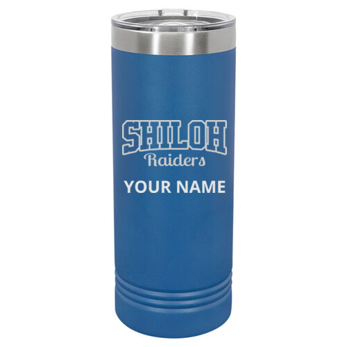 Shiloh Raiders Design SRE1 Engraved on a Polar Camel® - 22 oz. Skinny Tumbler with Slider Lid Thumbnail