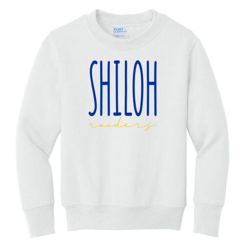 Shiloh Raiders Design SR5 on a Port & Company® - Youth Core Fleece Crewneck Sweatshirt Thumbnail