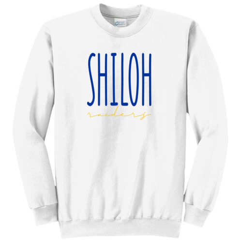Shiloh Raiders Design SR5 on a Port & Company® - Core Fleece Crewneck Sweatshirt Thumbnail