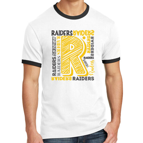 Shiloh Raiders Design SR6 on a Port & Company® - Core Cotton Ringer Tee Thumbnail