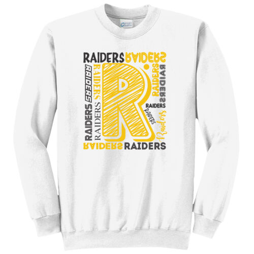 Shiloh Raiders Design SR6 on a Port & Company® - Core Fleece Crewneck Sweatshirt Thumbnail