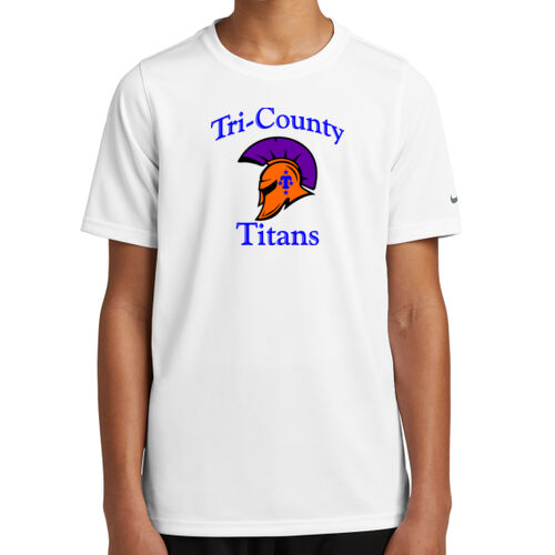 Tri-County Titans Design TCT1 on a Nike® - Youth Swoosh Sleeve rLegend Tee Thumbnail