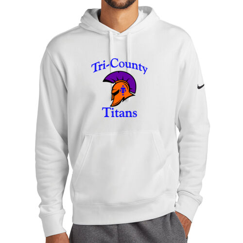 Tri-County Titans Design TCT1 on a Port & Company® - Club Fleece Sleeve Swoosh Pullover Hoodie Thumbnail
