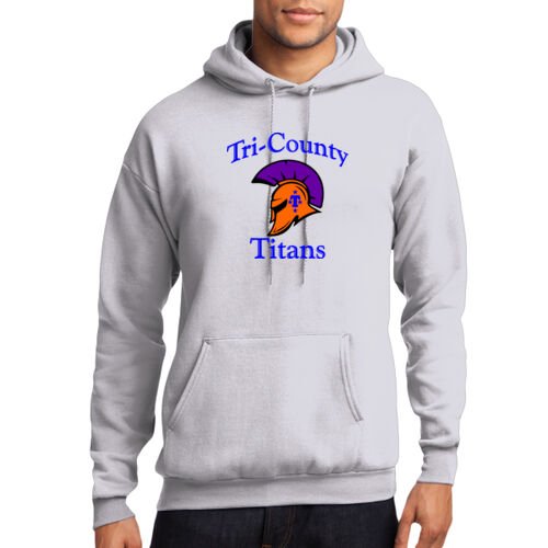 Tri-County Titans Design TCT1 on a Port & Company® - Core Fleece Pullover Hooded Sweatshirt Thumbnail