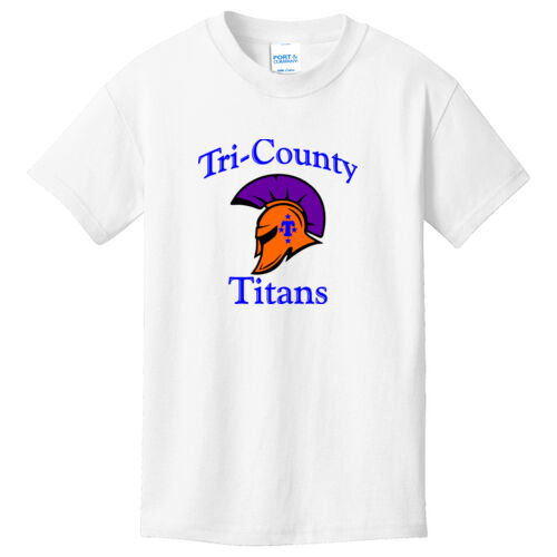 Tri-County Titans Design TCT1 on a Port & Company® - Youth Core Cotton Tee Thumbnail