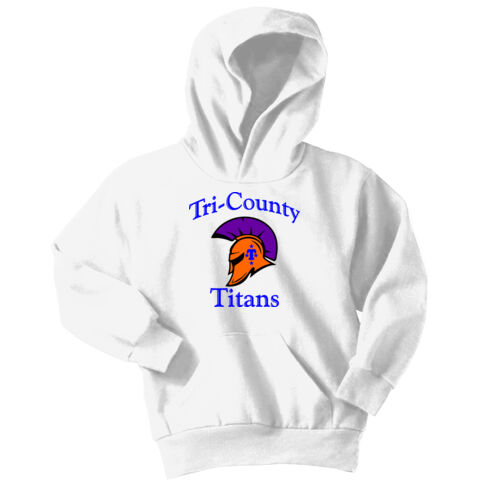Tri-County Titans Design TCT1 on a Port & Company® - Youth Core Fleece Pullover Hooded Sweatshirt Thumbnail