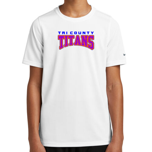 Tri-County Titans Design TCT2 on a Nike® - Youth Swoosh Sleeve rLegend Tee Thumbnail