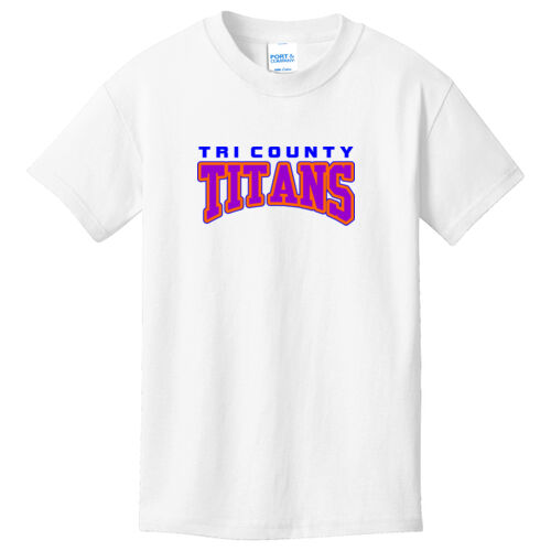 Tri-County Titans Design TCT2 on a Port & Company® - Youth Core Cotton Tee Thumbnail
