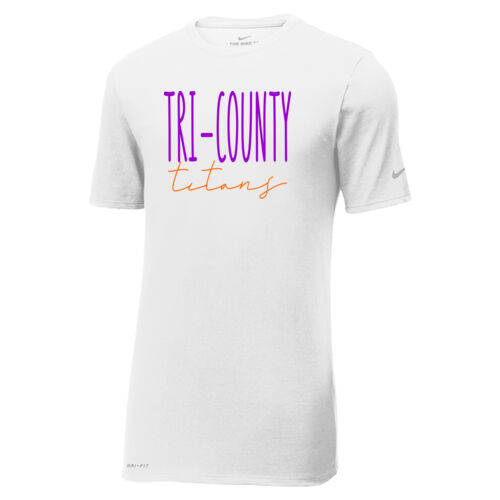 Tri-County Titans Design TCT3 on a Nike® - Dri FIT Cotton/Poly Tee Thumbnail