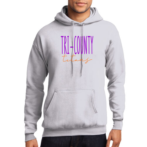 Tri-County Titans Design TCT3 on a Port & Company® - Core Fleece Pullover Hooded Sweatshirt Thumbnail