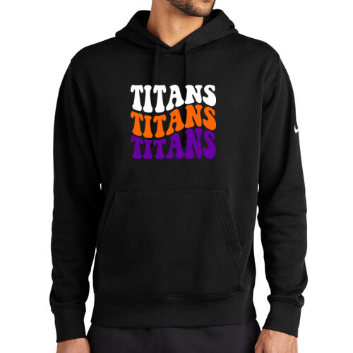Tri-County Titans Design TCT5 on a Nike® - Club Fleece Sleeve Swoosh Pullover Hoodie Thumbnail
