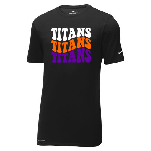 Tri-County Titans Design TCT5 on a Nike® - Dri FIT Cotton/Poly Tee Thumbnail