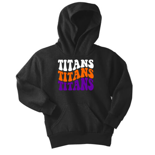 Tri-County Titans Design TCT5 on a Port & Company® - Youth Core Fleece Pullover Hooded Sweatshirt Thumbnail