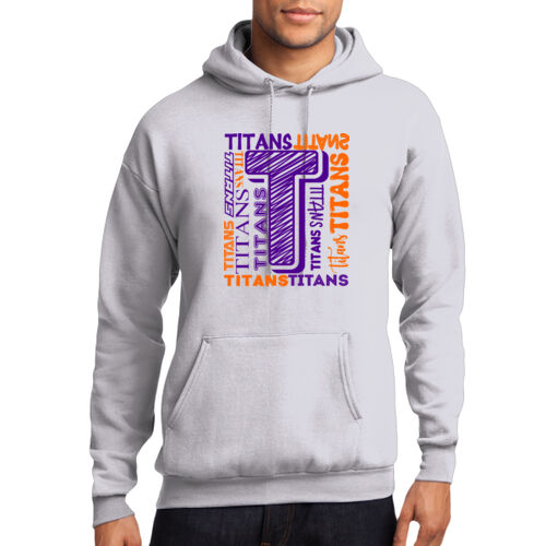 Tri-County Titans Design TCT6 on a Port & Company® - Core Fleece Pullover Hooded Sweatshirt Thumbnail