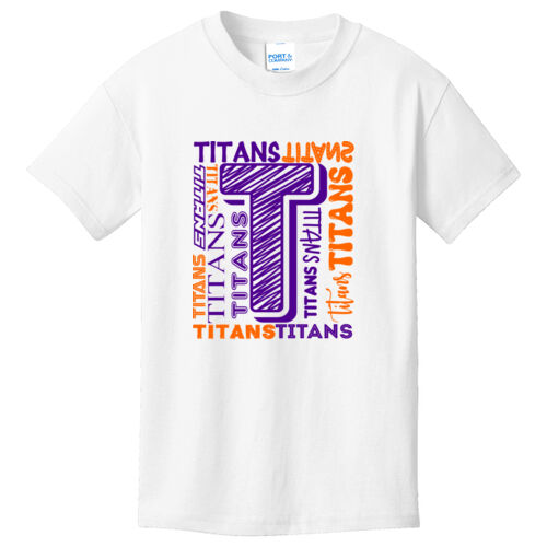 Tri-County Titans Design TCT6 on a Port & Company® - Youth Core Cotton Tee Thumbnail
