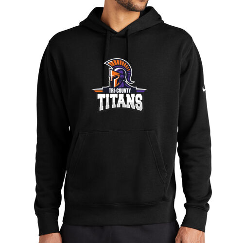 Tri-County Titans Design TCT7 on a Nike® - Club Fleece Sleeve Swoosh Pullover Hoodie Thumbnail