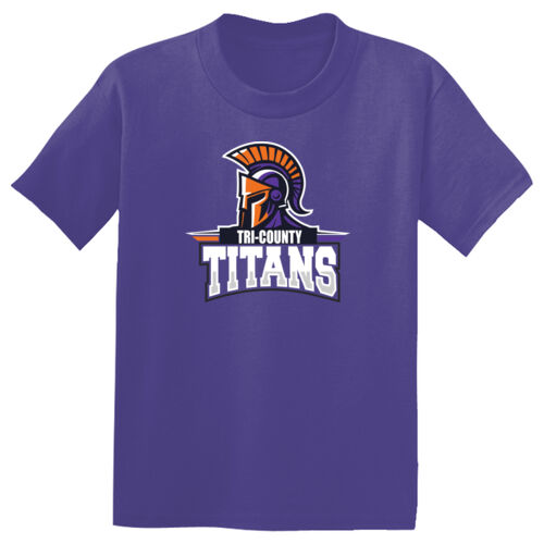 Tri-County Titans Design TCT7 on a Sport-Tek® - Youth PosiCharge ® Competitor Tee Thumbnail