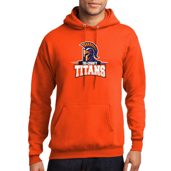 Tri-County Titans Design TCT7 on a Port & Company® - Core Fleece Pullover Hooded Sweatshirt Thumbnail