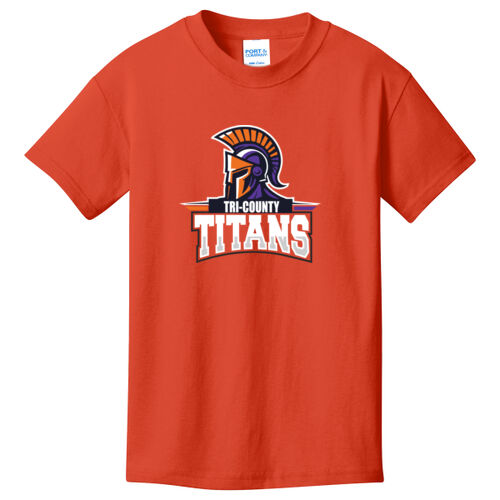 Tri-County Titans Design TCT7 on a Port & Company® - Youth Core Cotton Tee Thumbnail